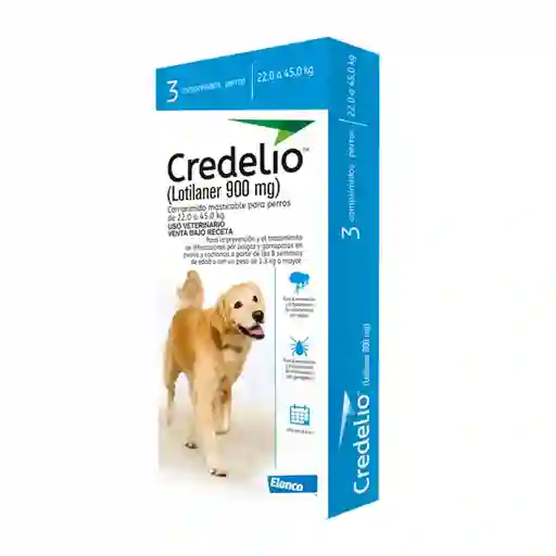 Credelio 22-45 Kg 3 Comprimidos