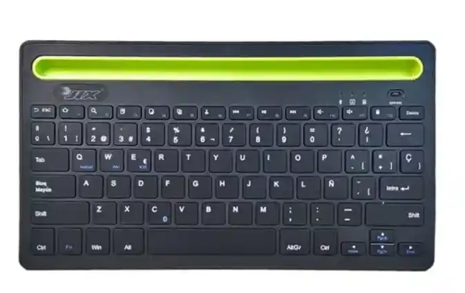 Teclado Bluetooth Recargable Con Soporte Para Tablet Celular