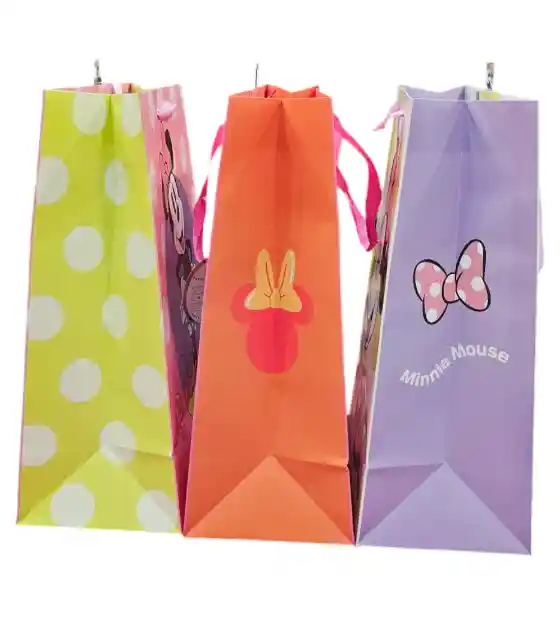 Bolsa De Regalo Disney Minnie Mouse Diseños Surtido Tamaño L