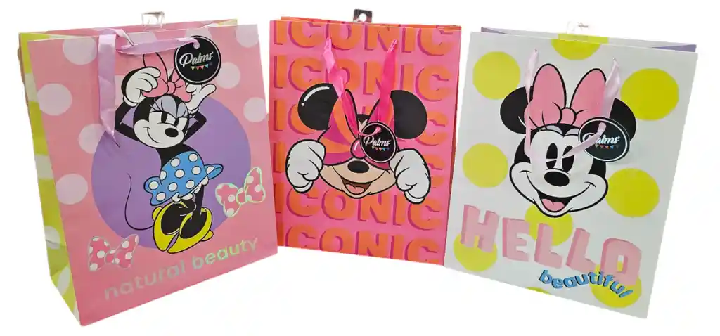 Bolsa De Regalo Disney Minnie Mouse Diseños Surtido Tamaño L