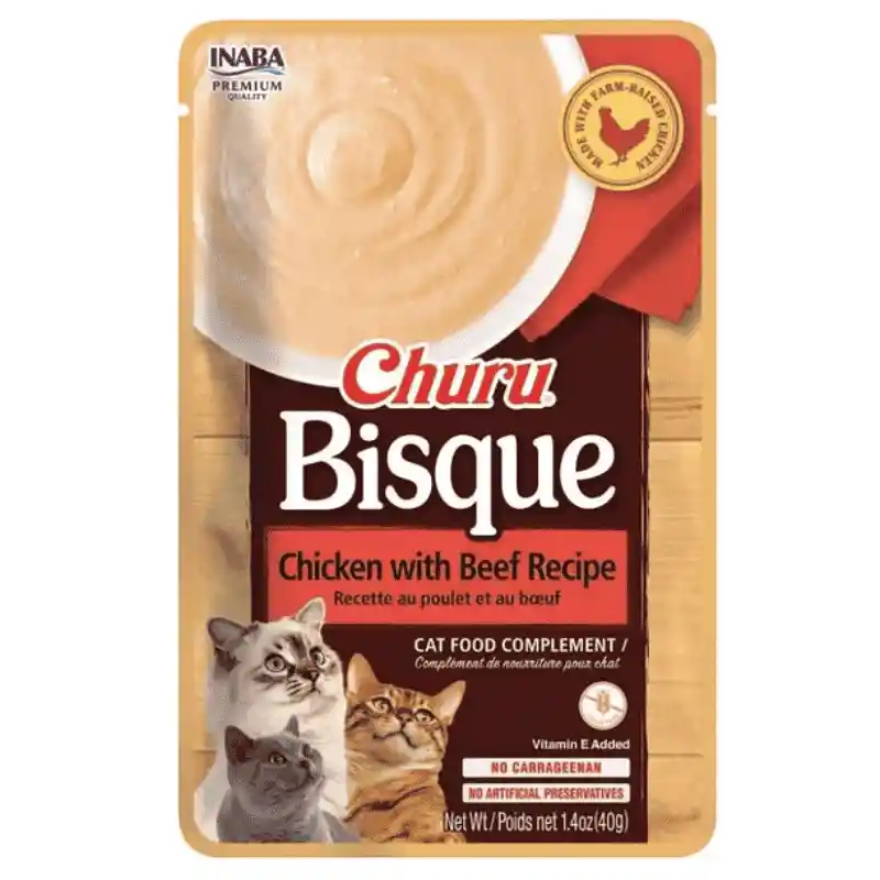 Inaba Churu Bisque Sabor - Pollo Y Carne