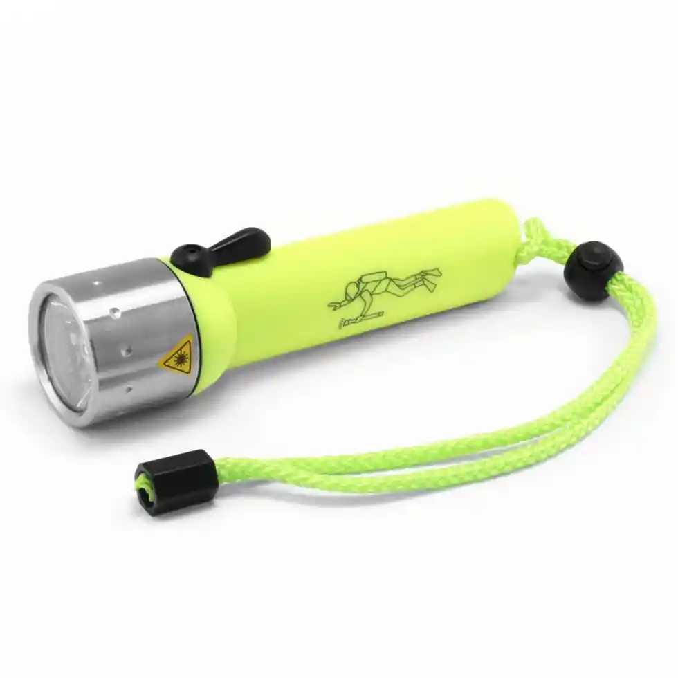 Linterna De Buceo Led D14.2 - 400 Lúmenes / Color Amarillo Fosforecente