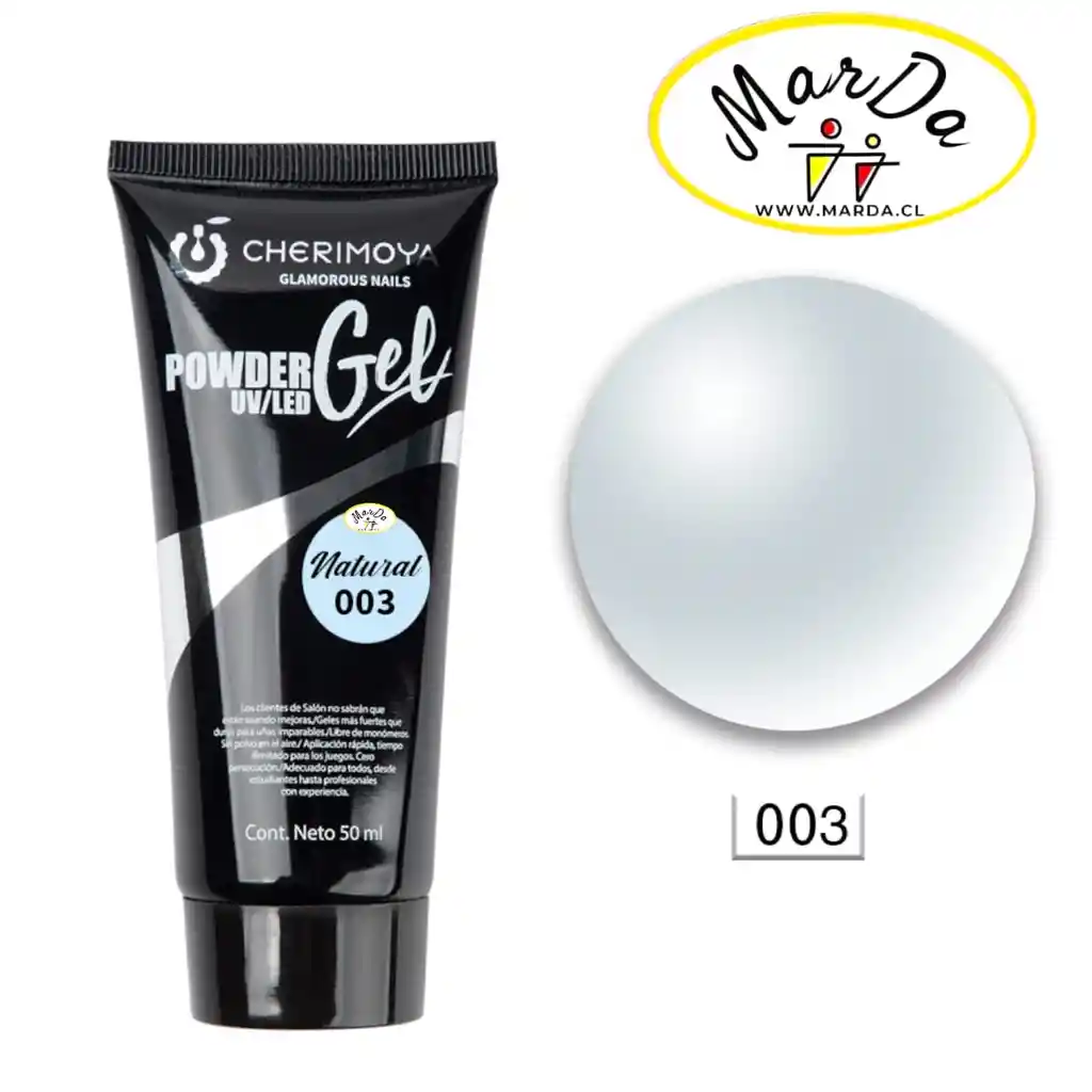 Powder Gel Polygel Acrygel Extension De Uñas Cherimoya 50 Ml - 003 Natural