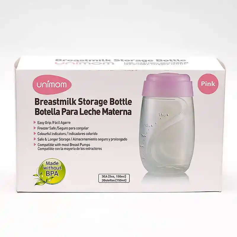 Botellas Para Almacenar Leche Materna Unimom 3 Unidades