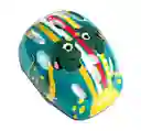 Set De Casco Y Rodilleras Verde Infantil