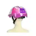 Set De Casco Y Rodilleras Rosado Infantil