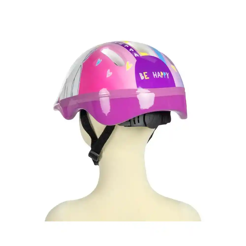 Set De Casco Y Rodilleras Rosado Infantil