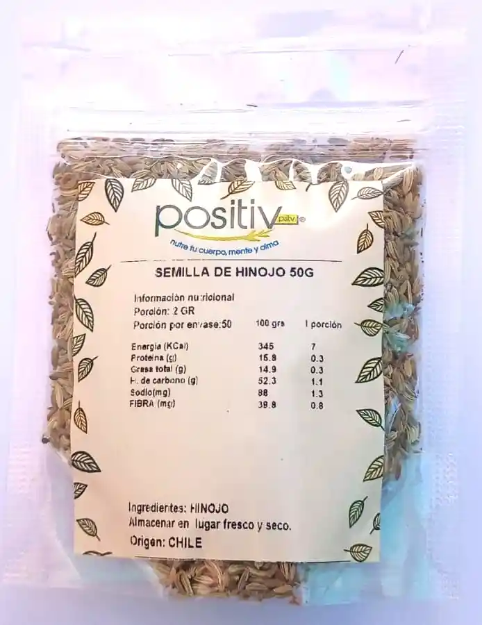 Semilla De Hinojo 50 G Marca Positiv