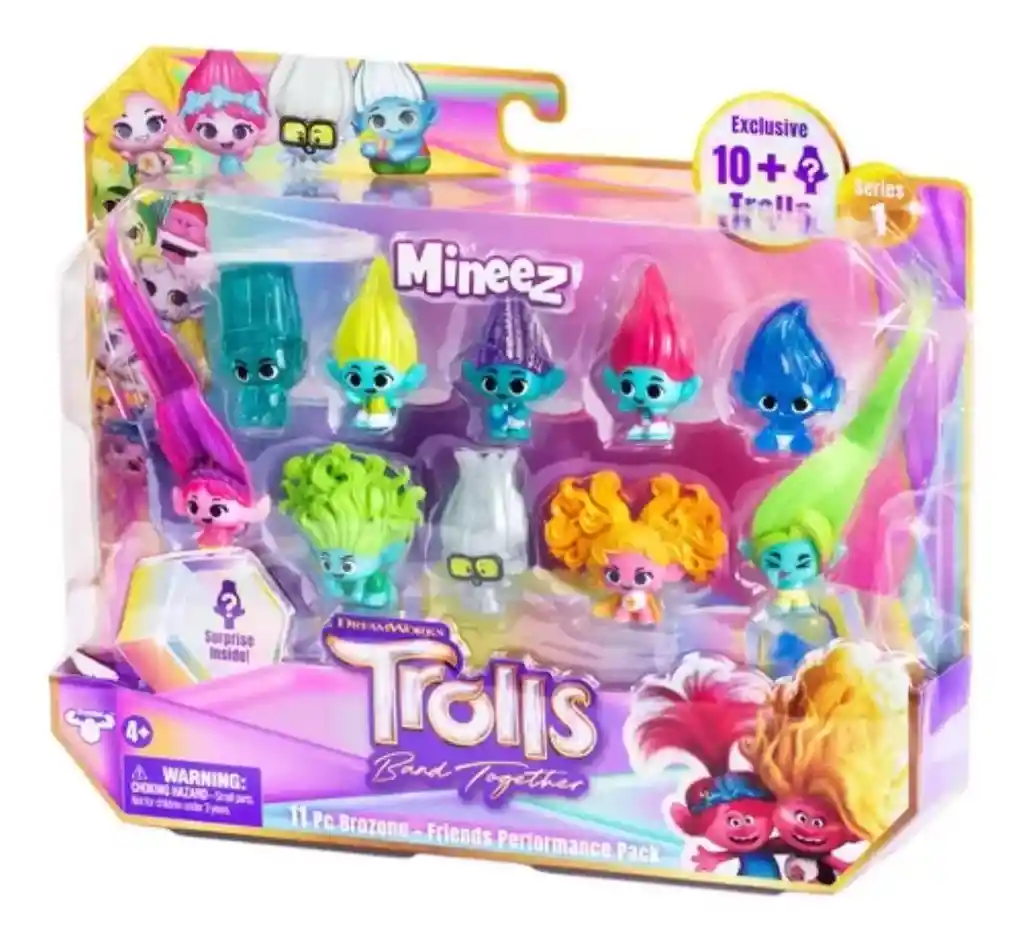 Figuras Coleccionables Set De Muñecos Trolls Band Together - Mineez