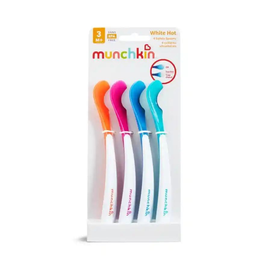 Set 4 Cucharas Con Sensor De Temperatura Munchkin