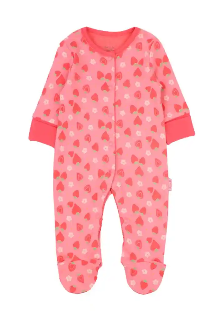 Pijama Newborn Niña Algodón Colorful 135 Coral 3 Meses