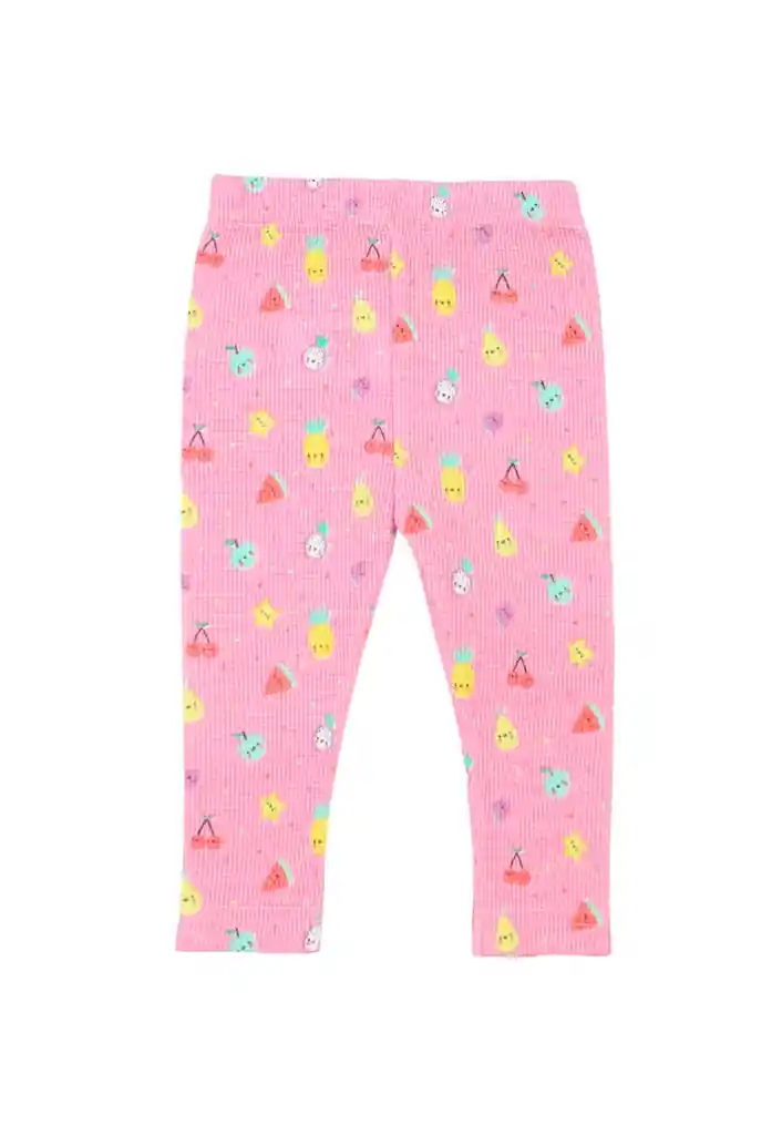 Legging Newborn Niña Colorful 119 Coral 3 Meses