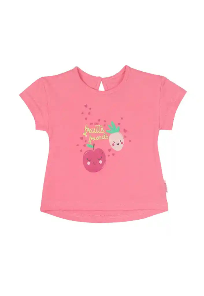 Polera Newborn Niña Colorful 118 Rosada 6 Meses