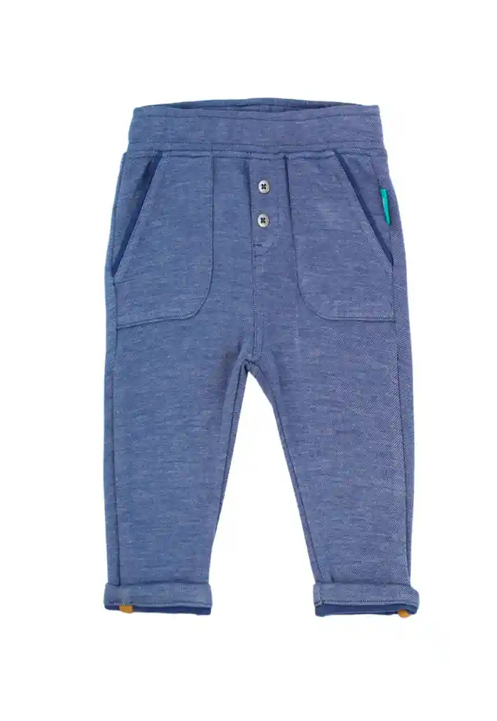 Pantalon Newborn Niño Dino 101 Azul 6 Meses