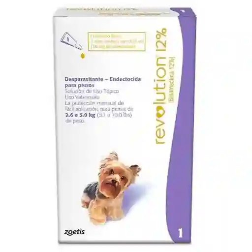 Revolution Pipeta Perros 2.6 A 5 Kg (vence 01/12/24)