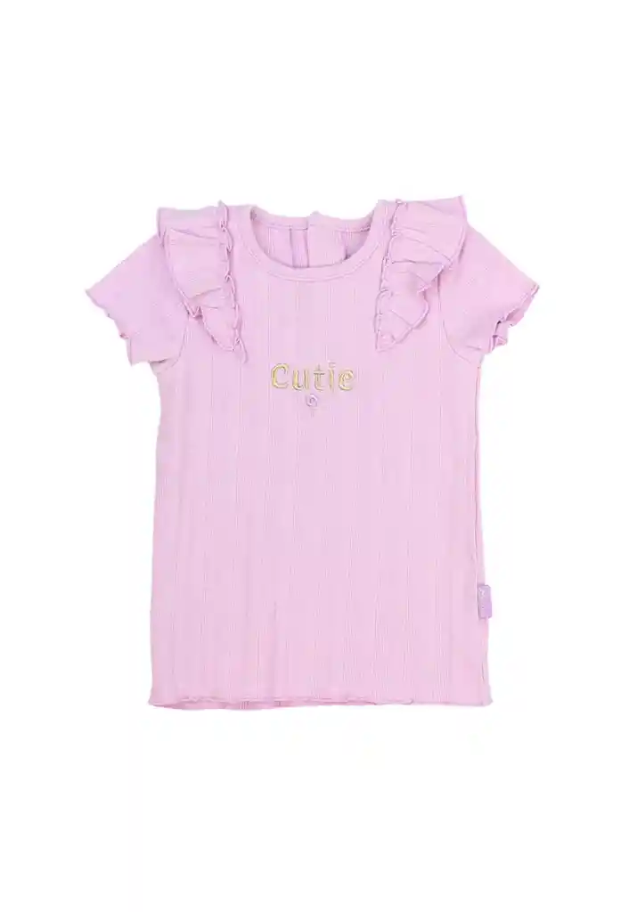 Polera Bebé Niña Textura Free 179 Lila 12 A 18 Meses