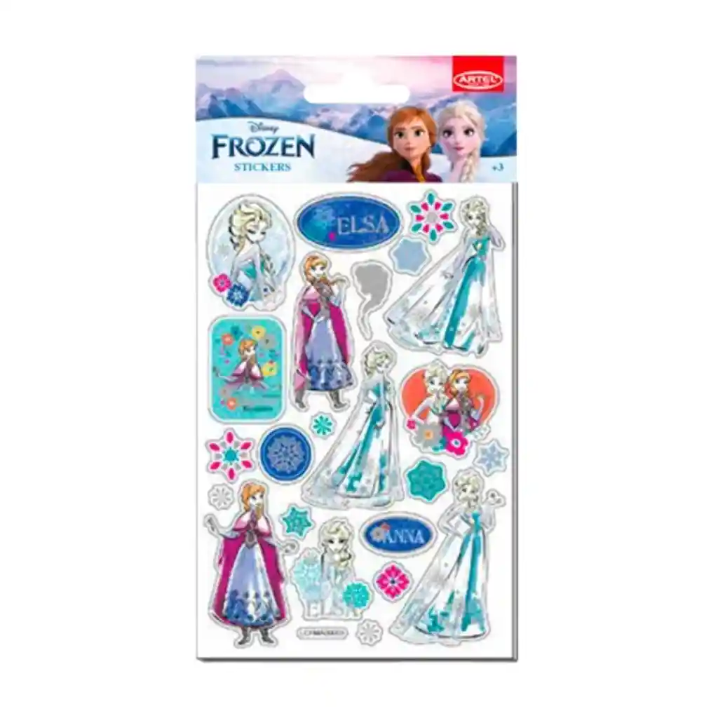 Sticker Frozen 3d Disney 23 Stickers De Pvc Con Relieve