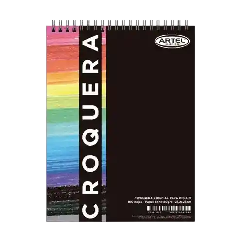 Croquera Bond 21x28cm Artelcolor