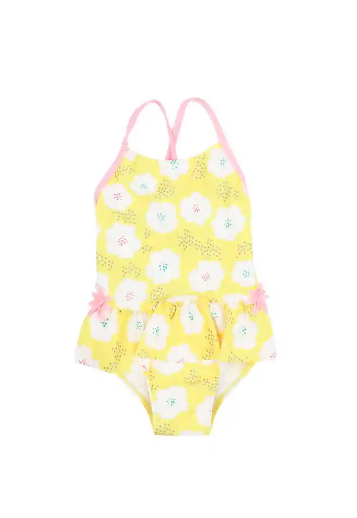 Traje De Baño Bebé Niña Energy 219 Amarillo 18 A 24 Meses