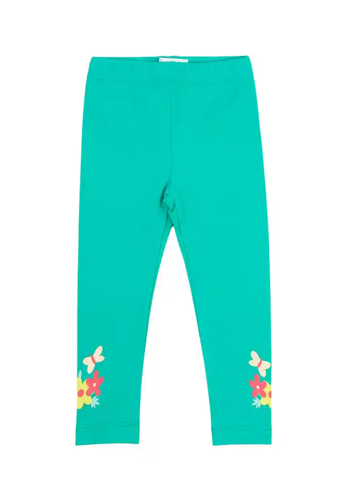 Leggins Bebé Niña Estampada Energy 200 Verde 12 A 18 Meses