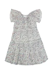 Vestido Kids Niña Estampado Free 318 Crudo 2 Años