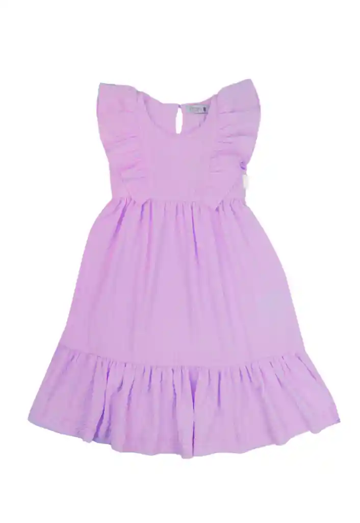 Vestido Kids Niña Textura Free 317 Lila 2 Años