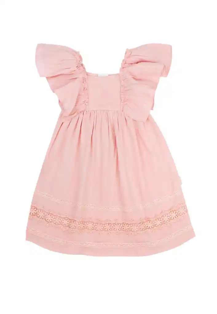 Vestido Kids Niña Free 316 Rosa 2 Años