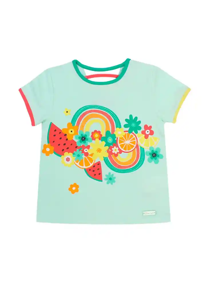 Polera Kids Niña Vivo Energy 283 Verde Claro 2 Años