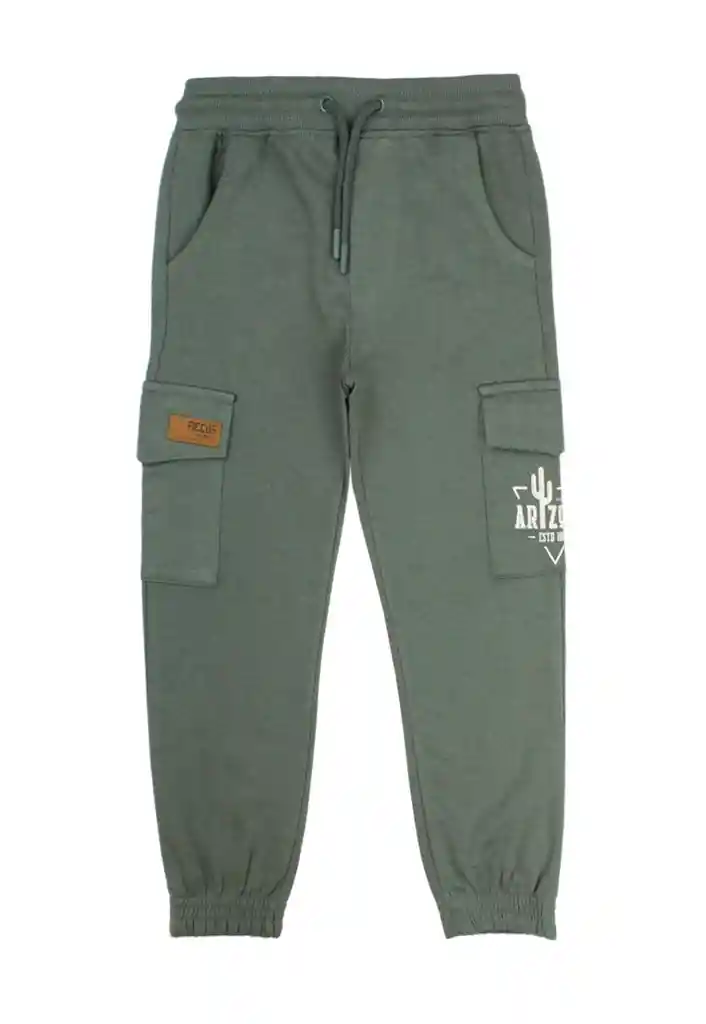 Pantalon Kids Niño Sport Free 252 Verde 2 Años