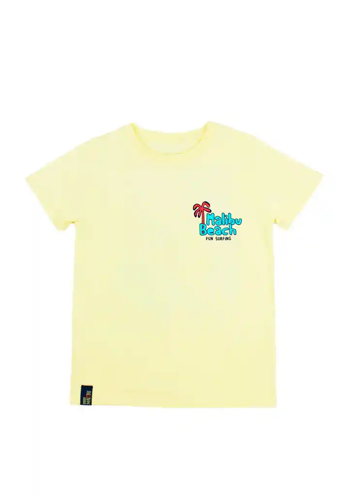 Polera Kids Niño Malibu 240 Amarillo 2 Años