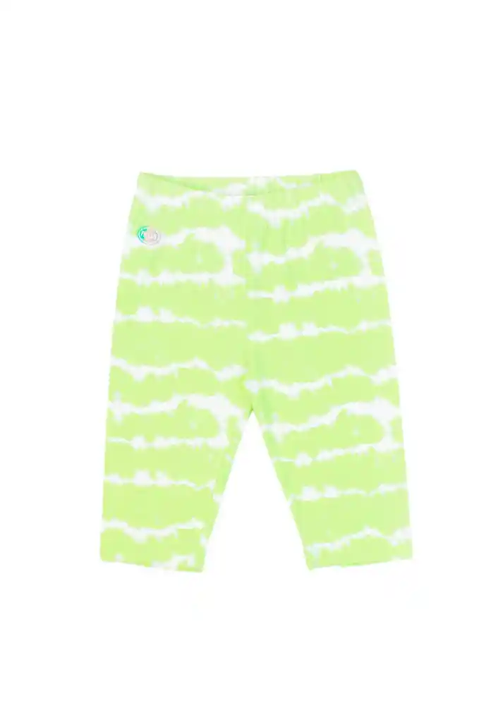 Leggins Kids Niña Biker Malibu 310 Verde Limón 6 Años