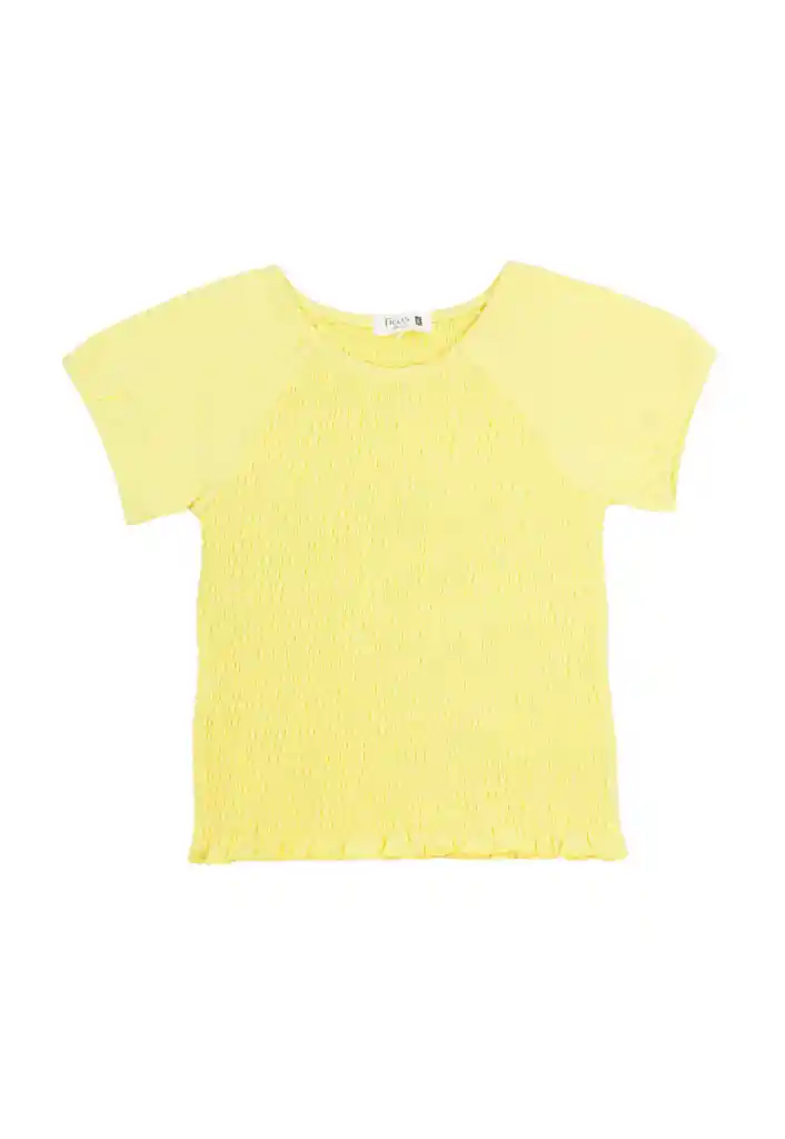 Polera Kids Niña Elasticada Free 278 Amarillo 4 Años