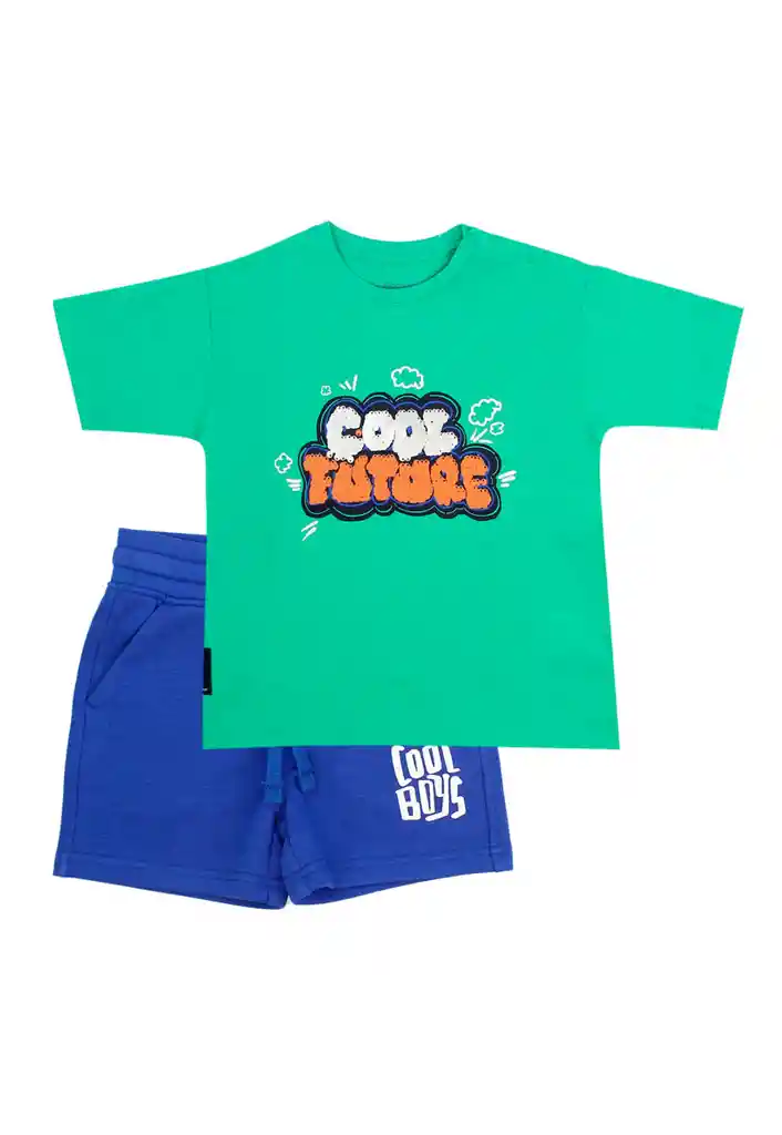 Conjunto Kids Niño Energy 263 Verde 6 Años