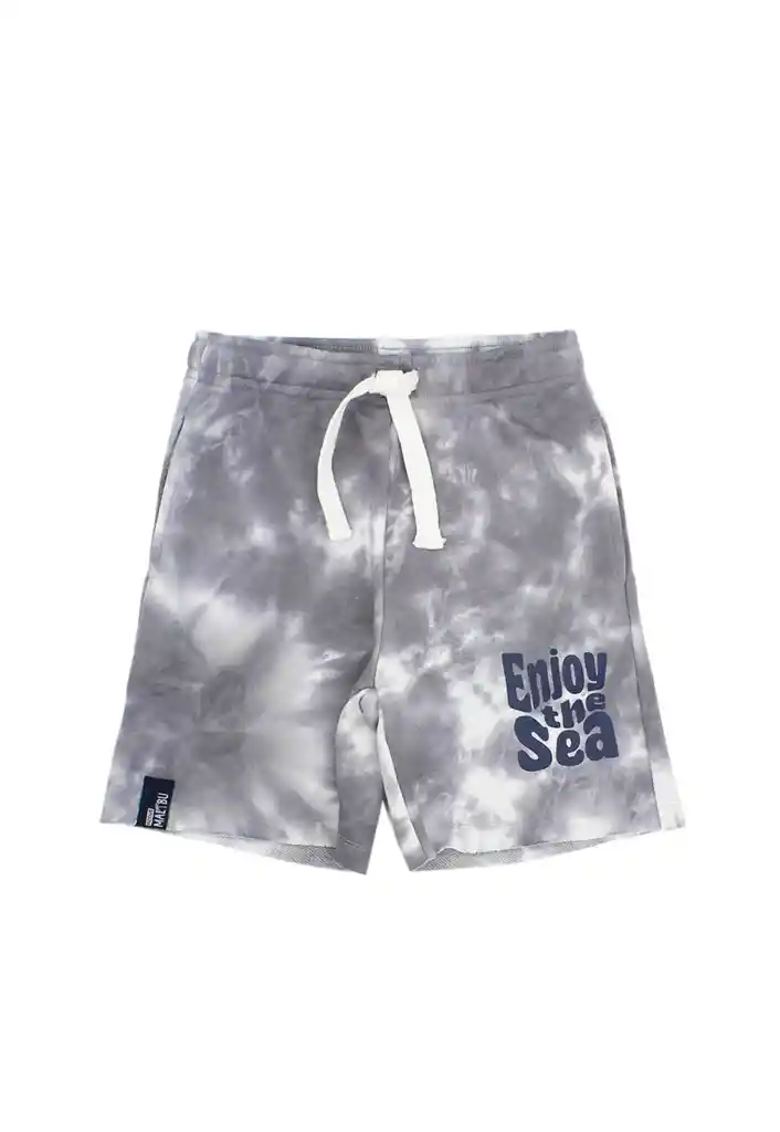 Bermuda Kids Niño Tie Dye Malibu 261 Gray 6 Años