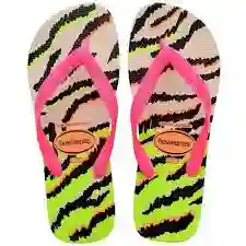 Havaianas Top Animals Bege/ Palha Rosa 39/40