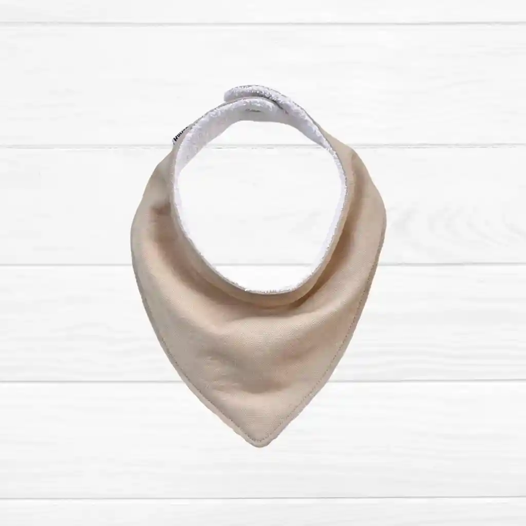 Babero Bandana Lino Beige