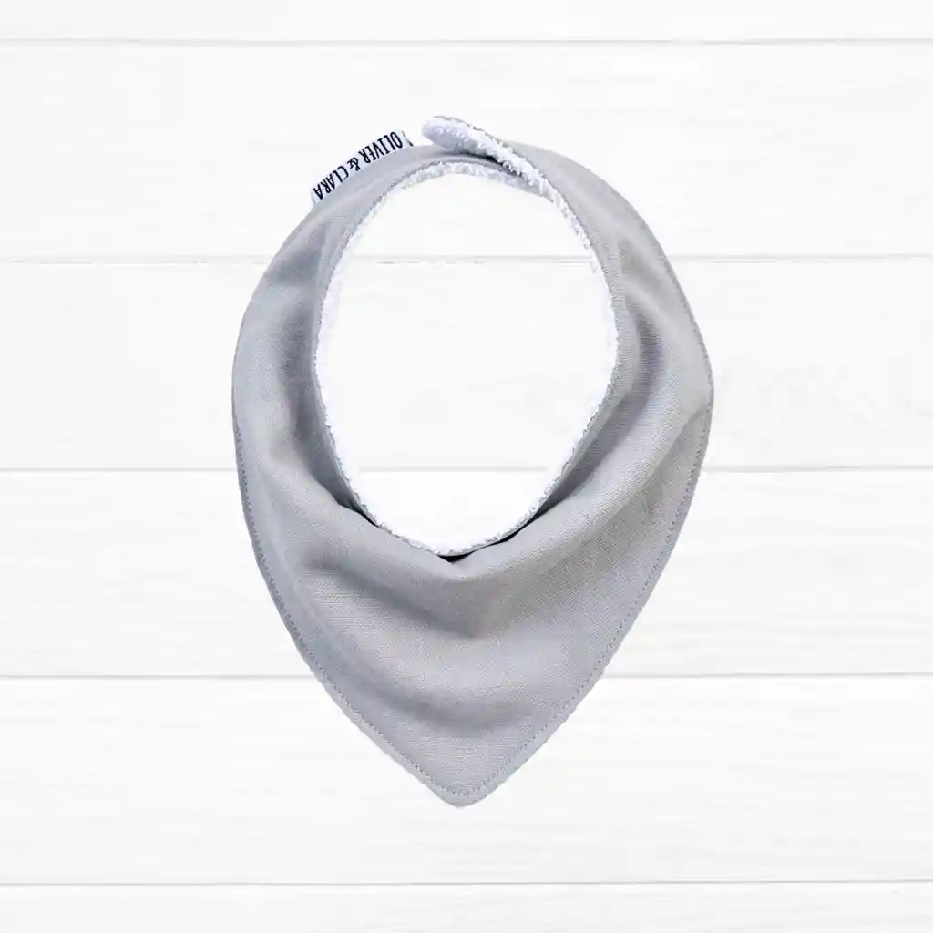 Babero Bandana Lino Gris