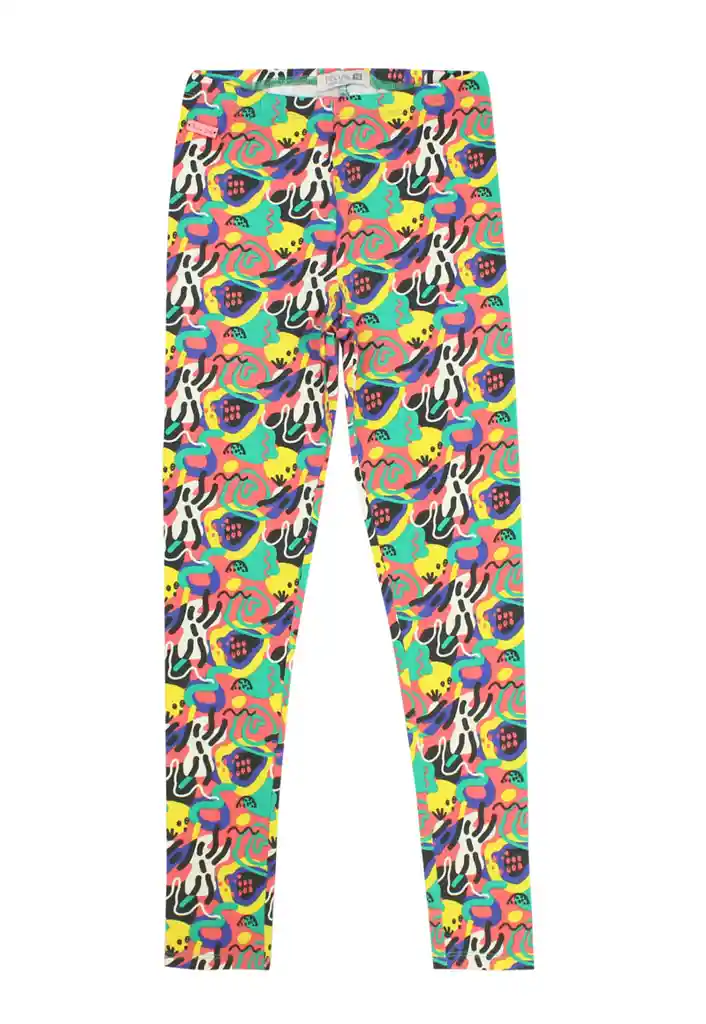 Leggins Junior Niña Estampada Energy 408 Verde 10 Años