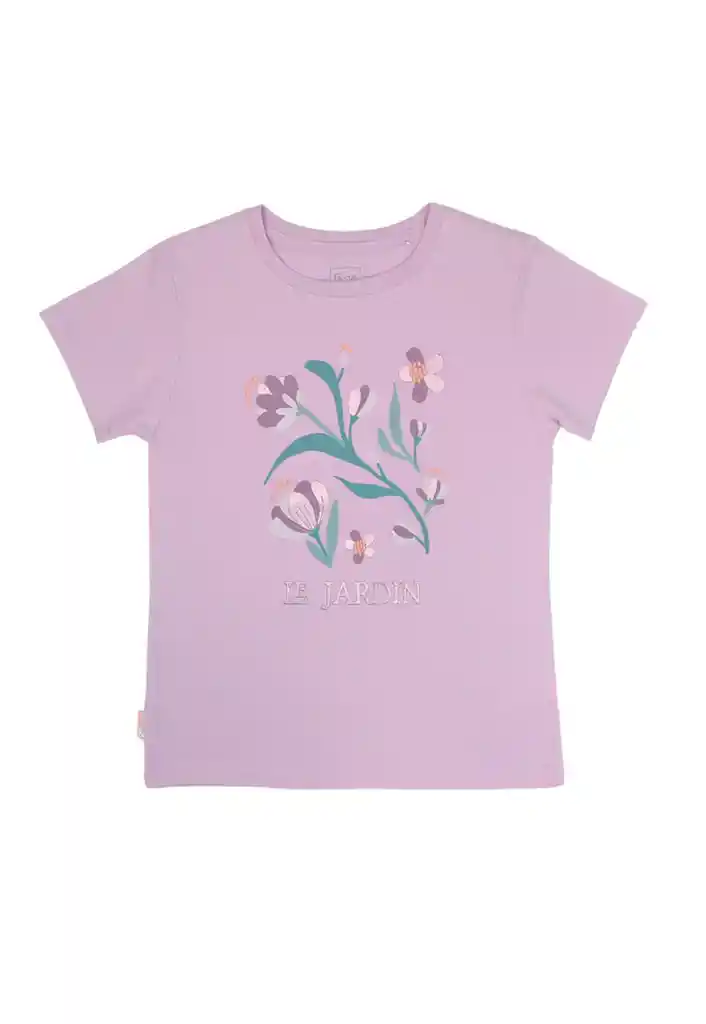 Polera Junior Niña Estampada Free 384 Lilac 10 Años