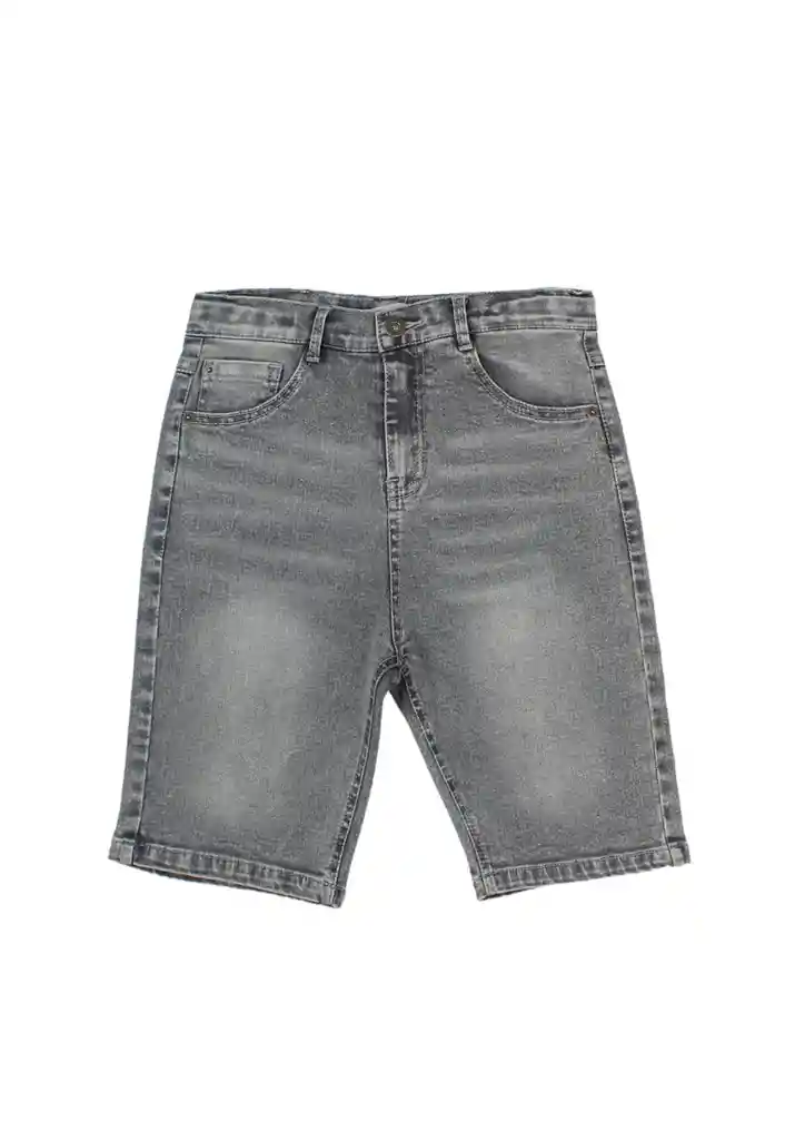 Bermuda Junior Niño Jeans Energy 369 Gris 12 Años