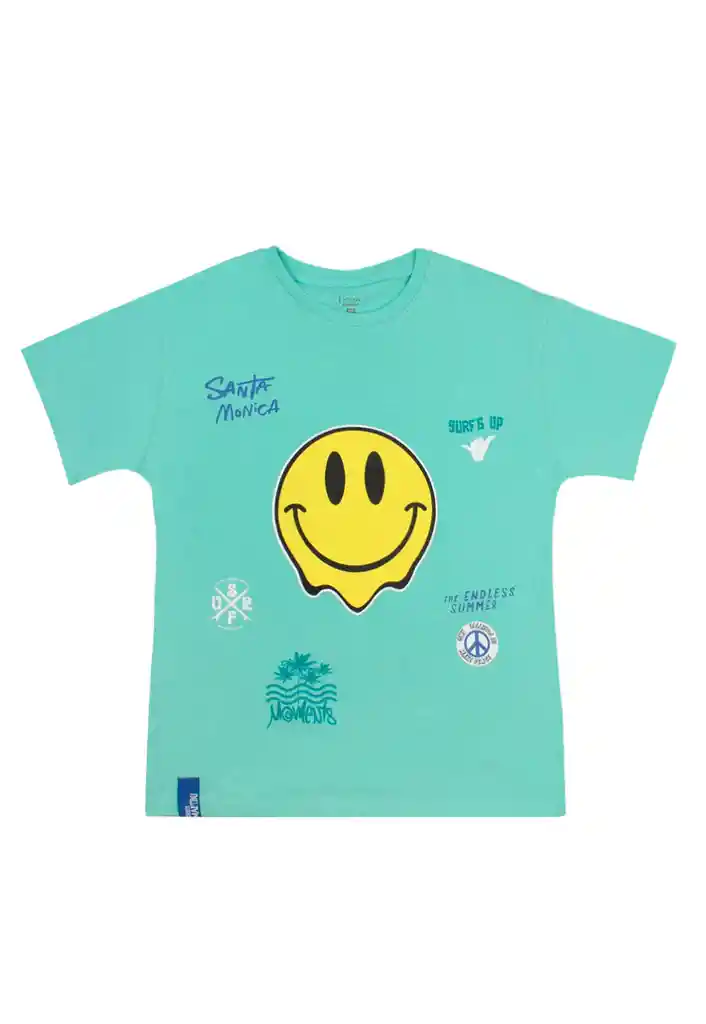 Polera Junior Niño Smile Malibu 352 Menta 12 Años