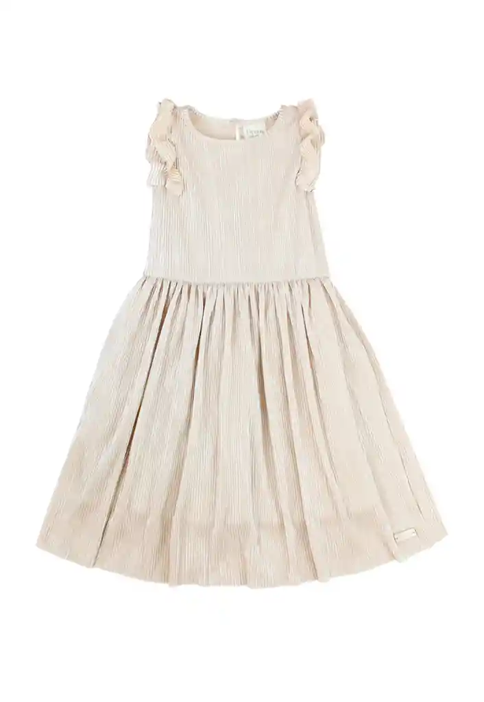 Vestido Kids Niña Formal Bright 325 Beige 4 Años