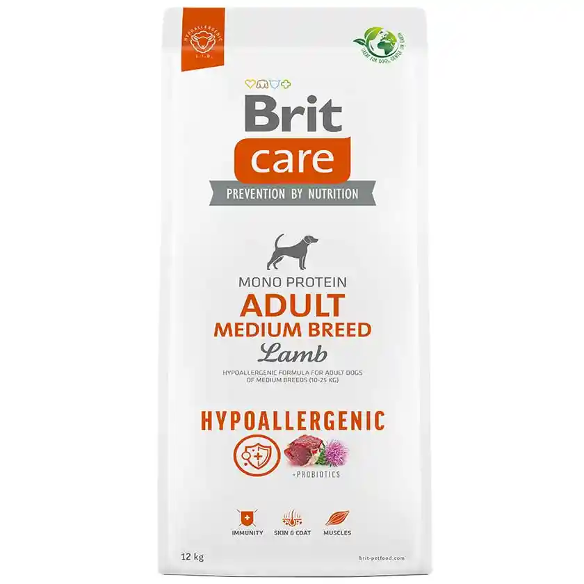 Brit Care Adult Medium Breed Lamb Y Rice Dog 12kg