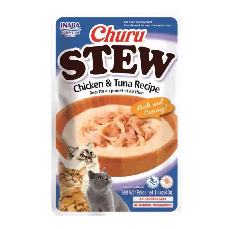 Inaba Churu Stew Con Pollo Y Atun Para Gatos 40g