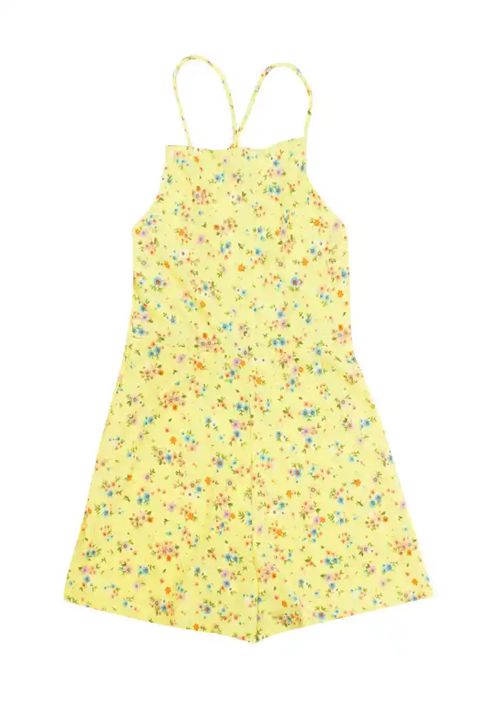 Enterito Teens Niña Floral Free 558 Amarillo 16/l