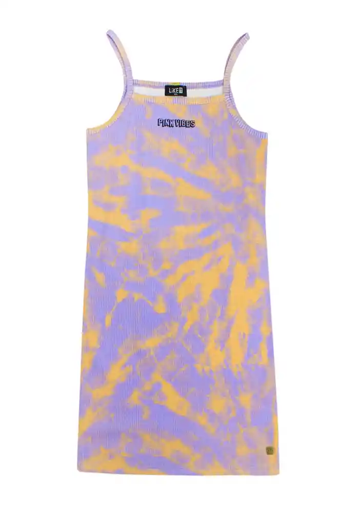 Vestido Teens Niña Tie Dye Sunset 557 Morado 16/l