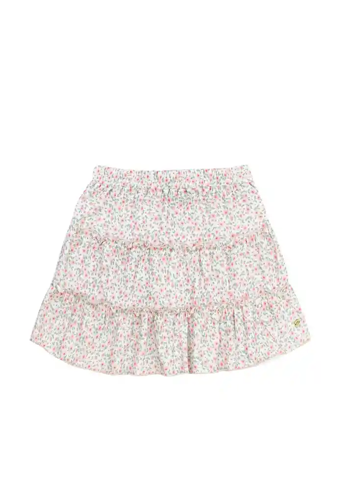 Falda Teens Niña Estampada Free 556 Rosado 14/m