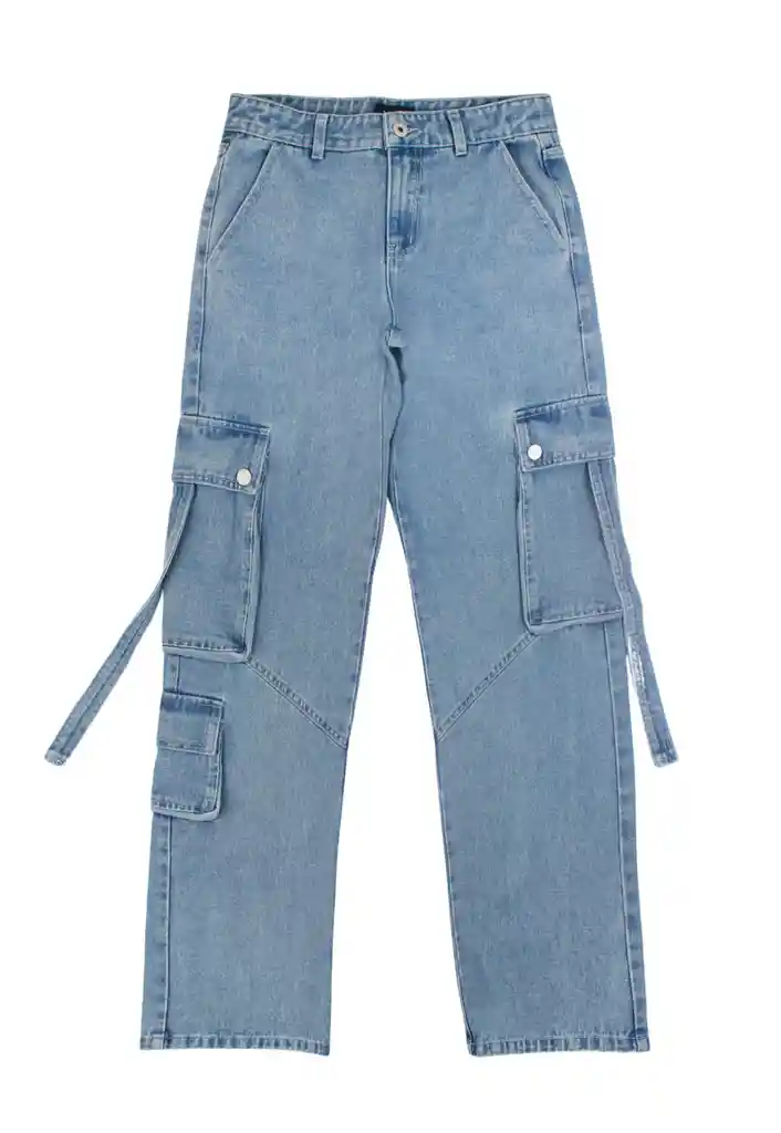 Jeans Teens Niña Cargo Energy 550 Azul 16/l