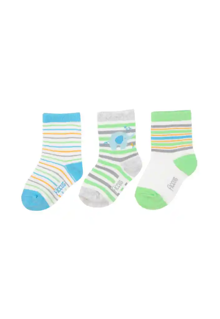 Pack Triple  Calcetines Bebé Niño 623 Pack 3 Colores 22/24