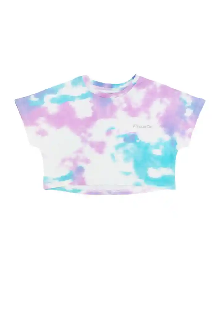 Polera Niña Tie Dye Ficcusgo 571 Morado 14 Años